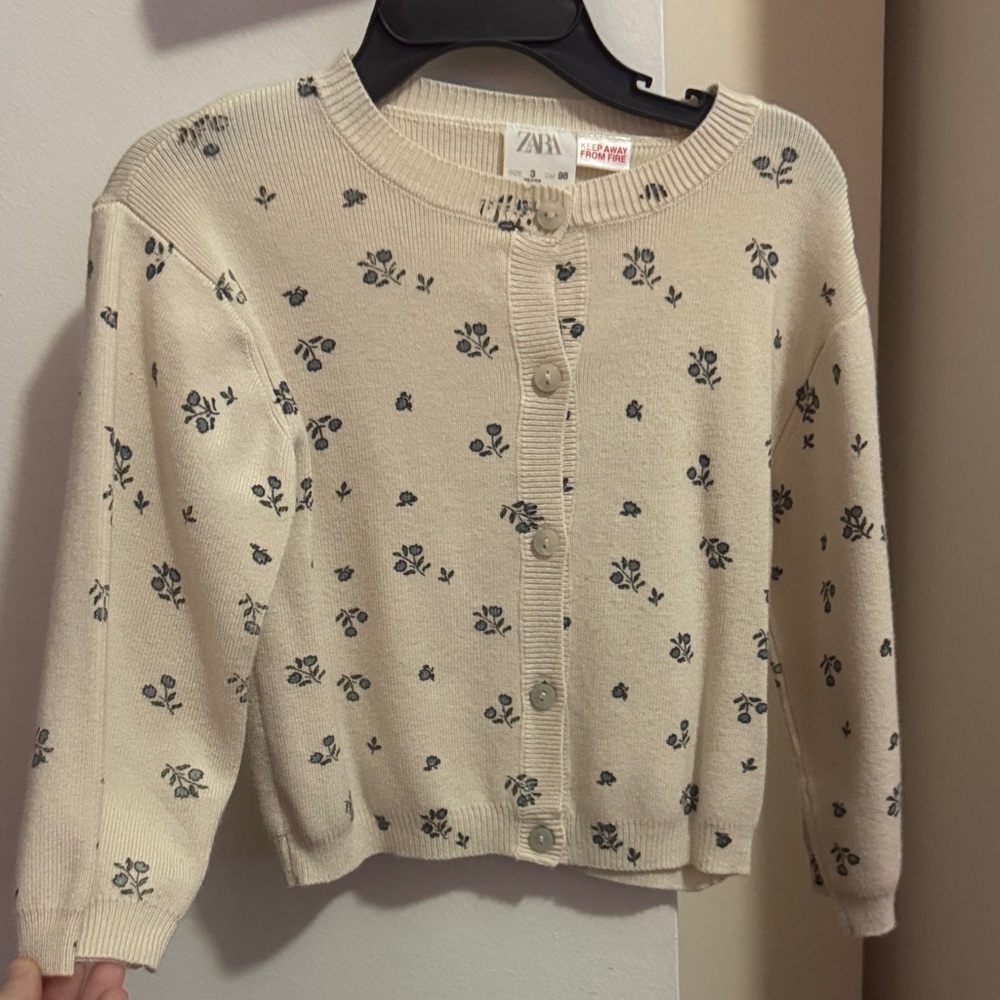 Zara floral cardigan